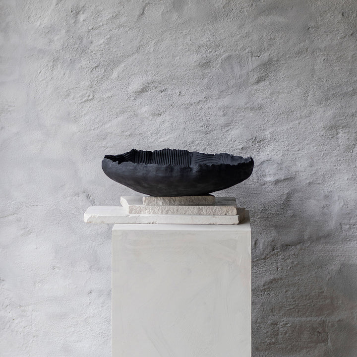 mette ditmer | art piece | patch bowl | black