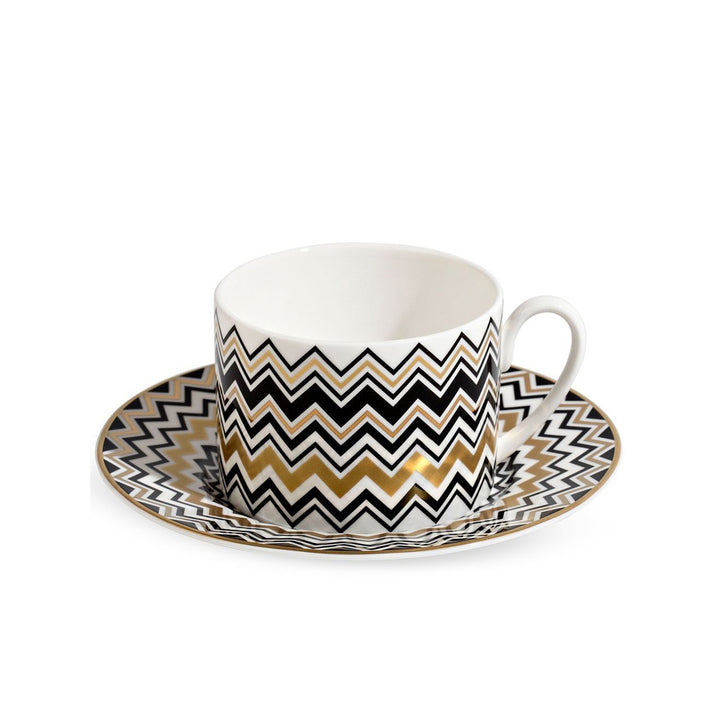 missoni home | zig zag tea cup set | gold - DC