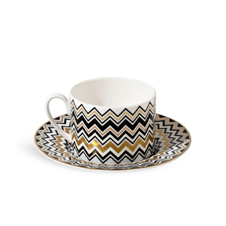 missoni home | zig zag tea cup set | gold - DC
