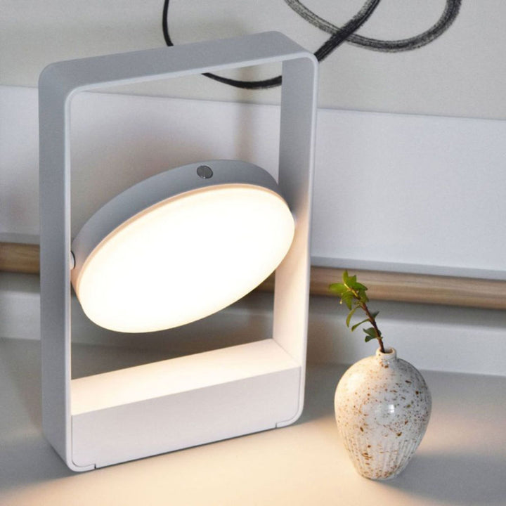 case furniture | mouro portable table lamp | white
