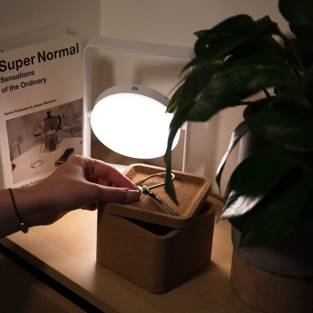 case furniture | mouro portable table lamp | white