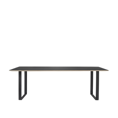 muuto | 70/70 table | black lino + black leg | 225cm