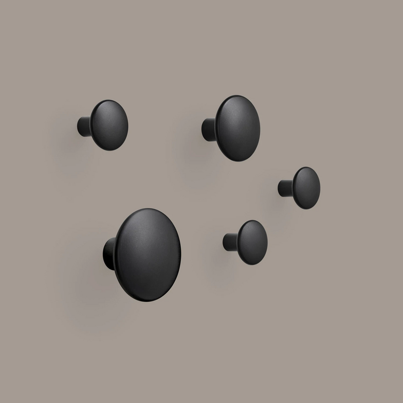 muuto | dots metal | black set of 5