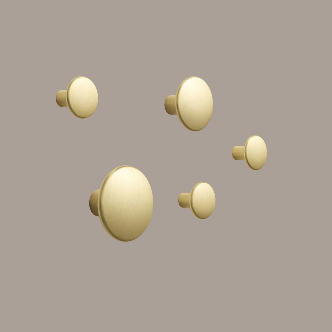 muuto | dots metal | brass set of 5