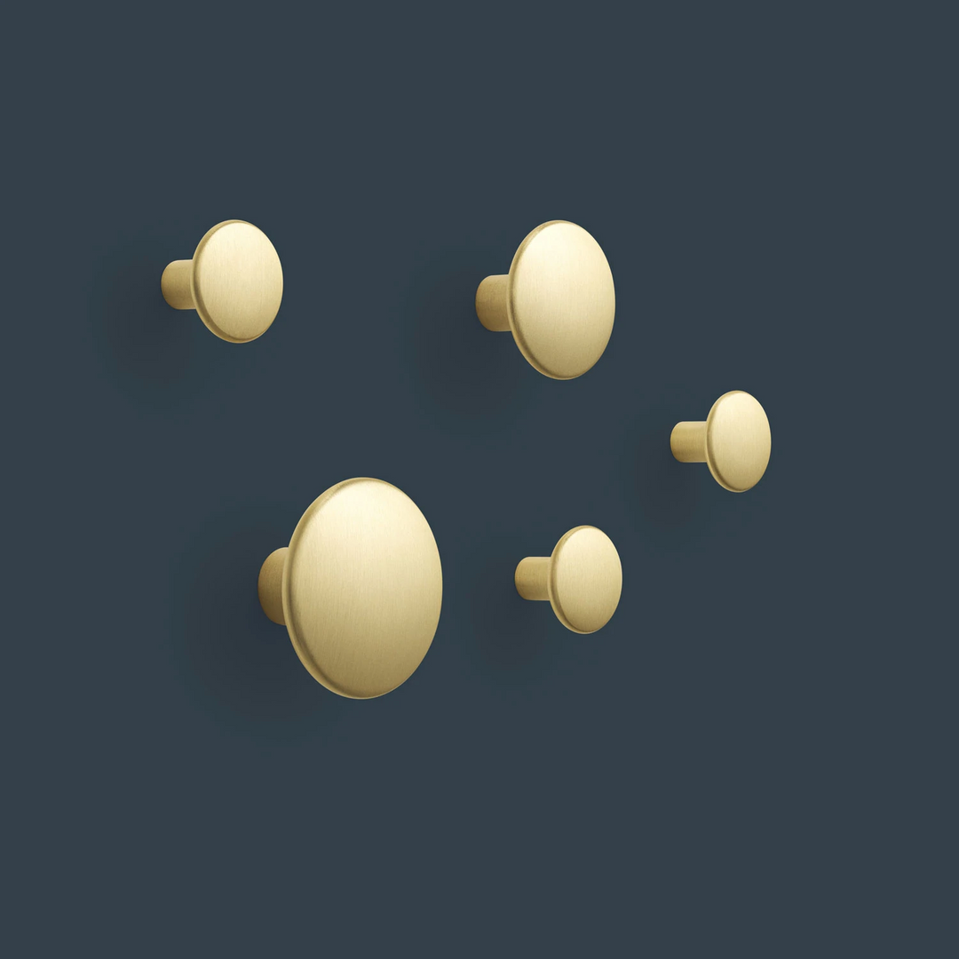 muuto | dots metal | brass set of 5