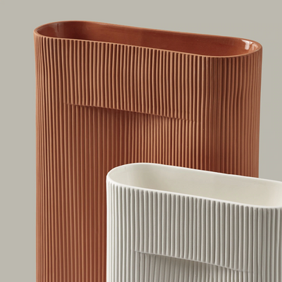 muuto | ridge vase | terracotta 48.5cm