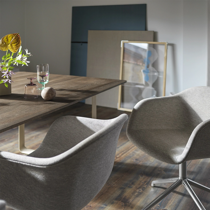 muuto | 70/70 table | solid smoked oak + black base 225x90cm