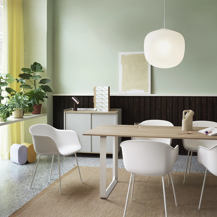 muuto | 70/70 table | solid oak + white base 225x90cm
