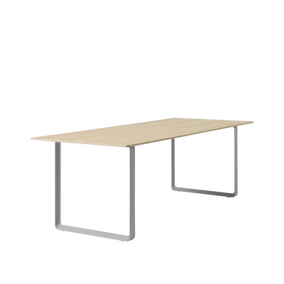 muuto | 70/70 table | oak + grey leg | 225cm