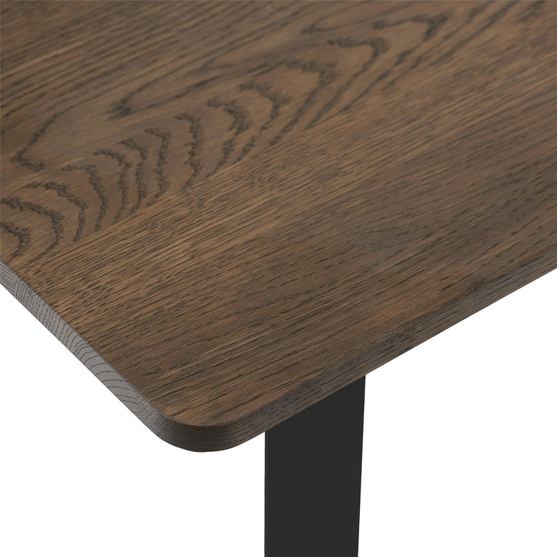muuto | 70/70 table | solid smoked oak + black leg | 225cm