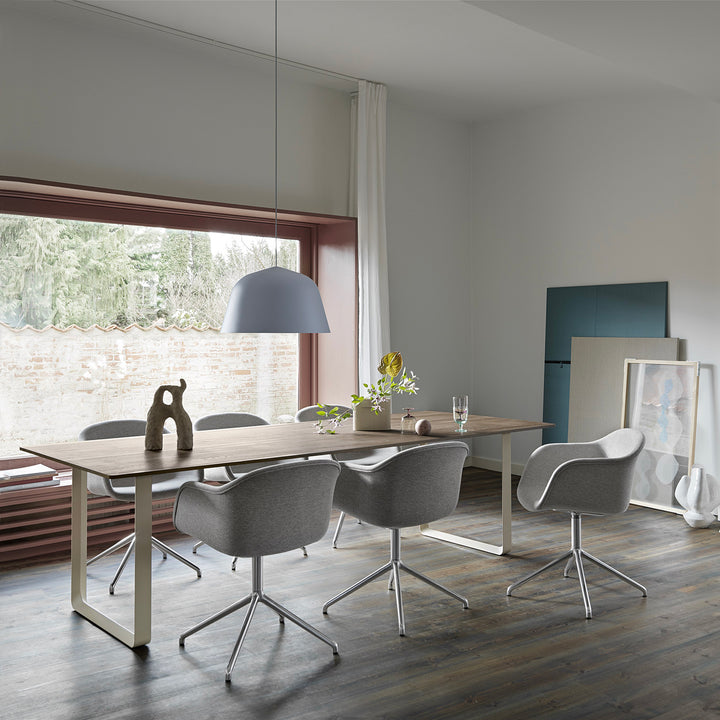 muuto | 70/70 table | solid smoked oak + black base 225x90cm