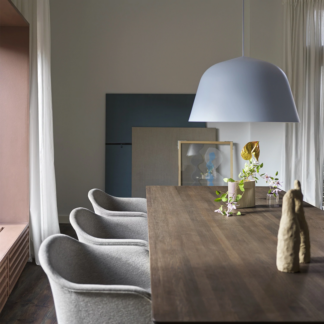 muuto | 70/70 table | solid smoked oak + black base 225x90cm