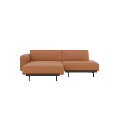 muuto | in situ modular sofa | 2 seater config 6 | easy leather cognac