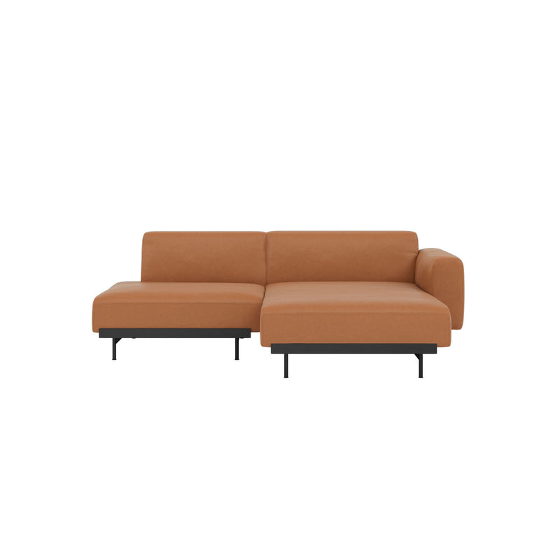 muuto | in situ modular sofa | 2 seater config 7 | easy leather cognac