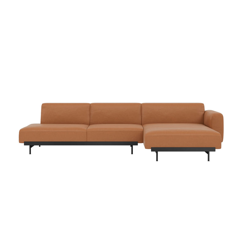 muuto | in situ modular sofa | 3 seater config 8 | easy leather cognac