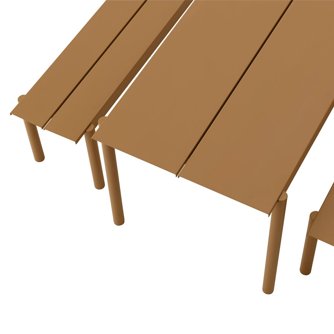 muuto | linear steel bench | burnt orange 170cm