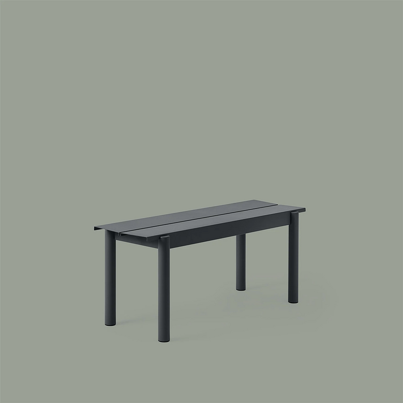 muuto | linear steel bench | black 110cm