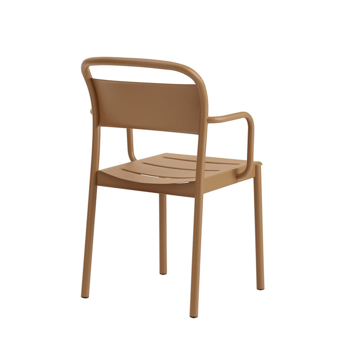 muuto | linear steel armchair | burnt orange