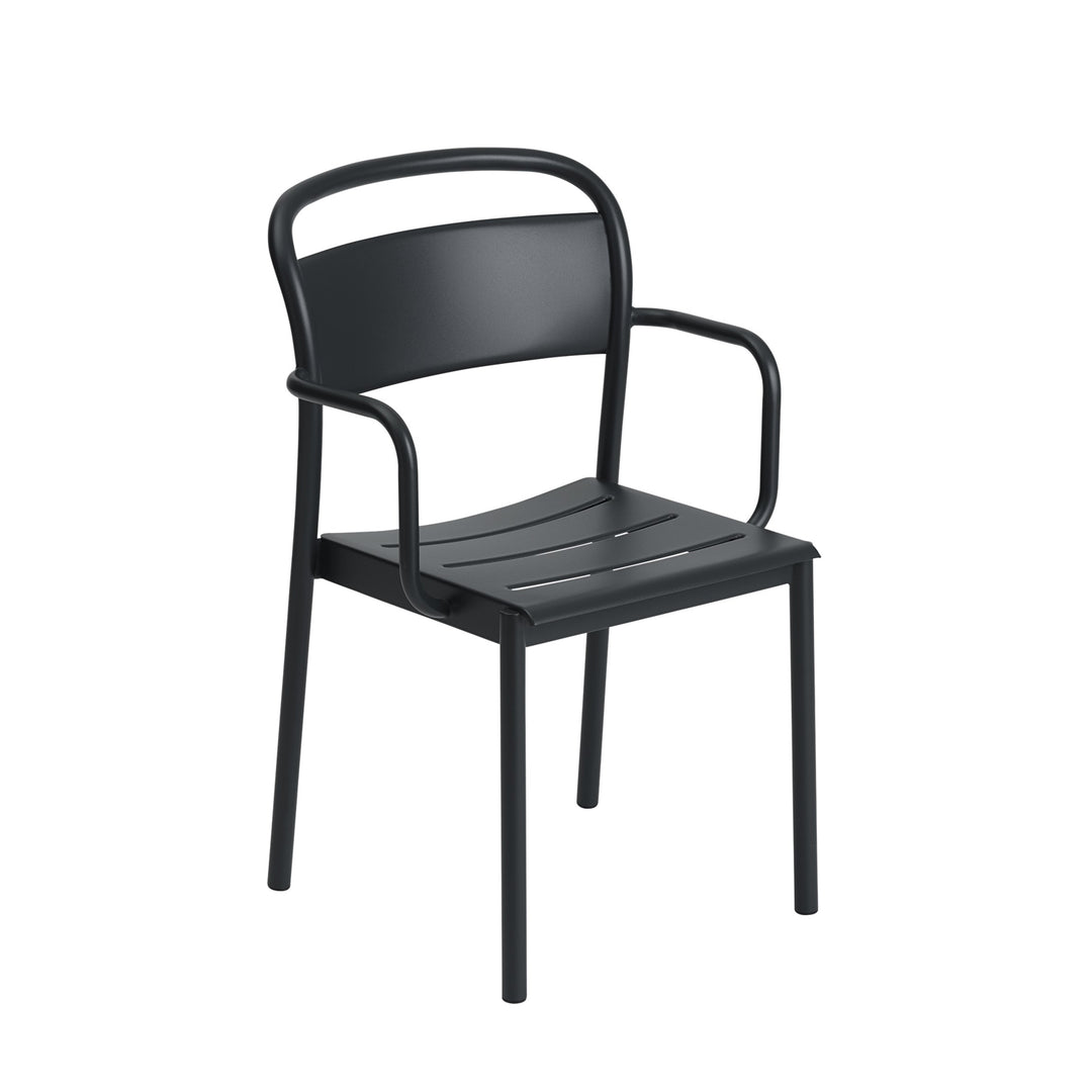 muuto | linear steel armchair | anthracite black