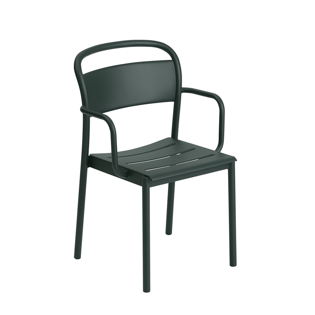muuto | linear steel armchair | dark green
