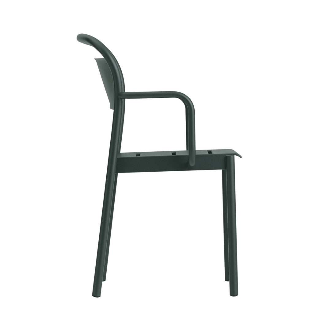muuto | linear steel armchair | dark green