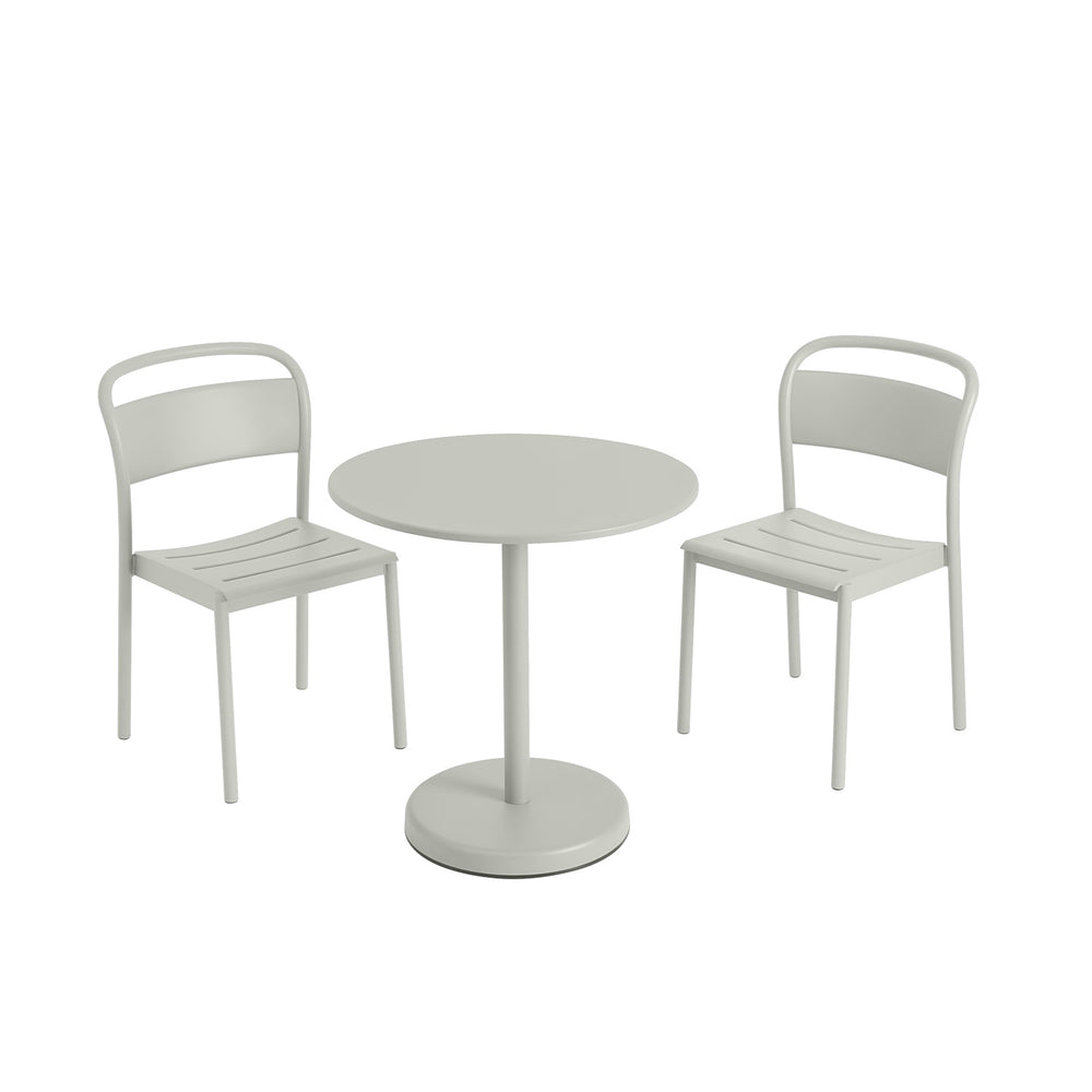 muuto | linear steel side chair | grey