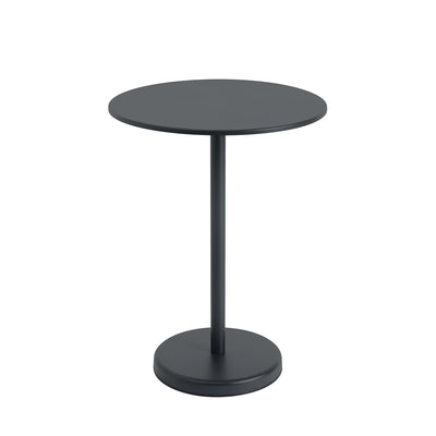 muuto | linear steel cafe table round | black 95cm