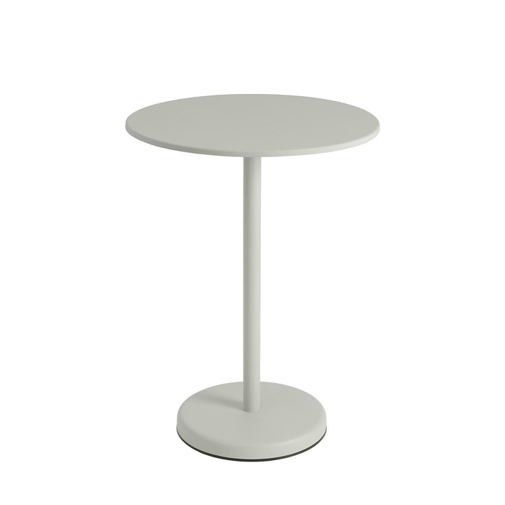 muuto | linear steel cafe table round | grey 70x95cm