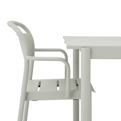 muuto | linear steel table | grey 200cm