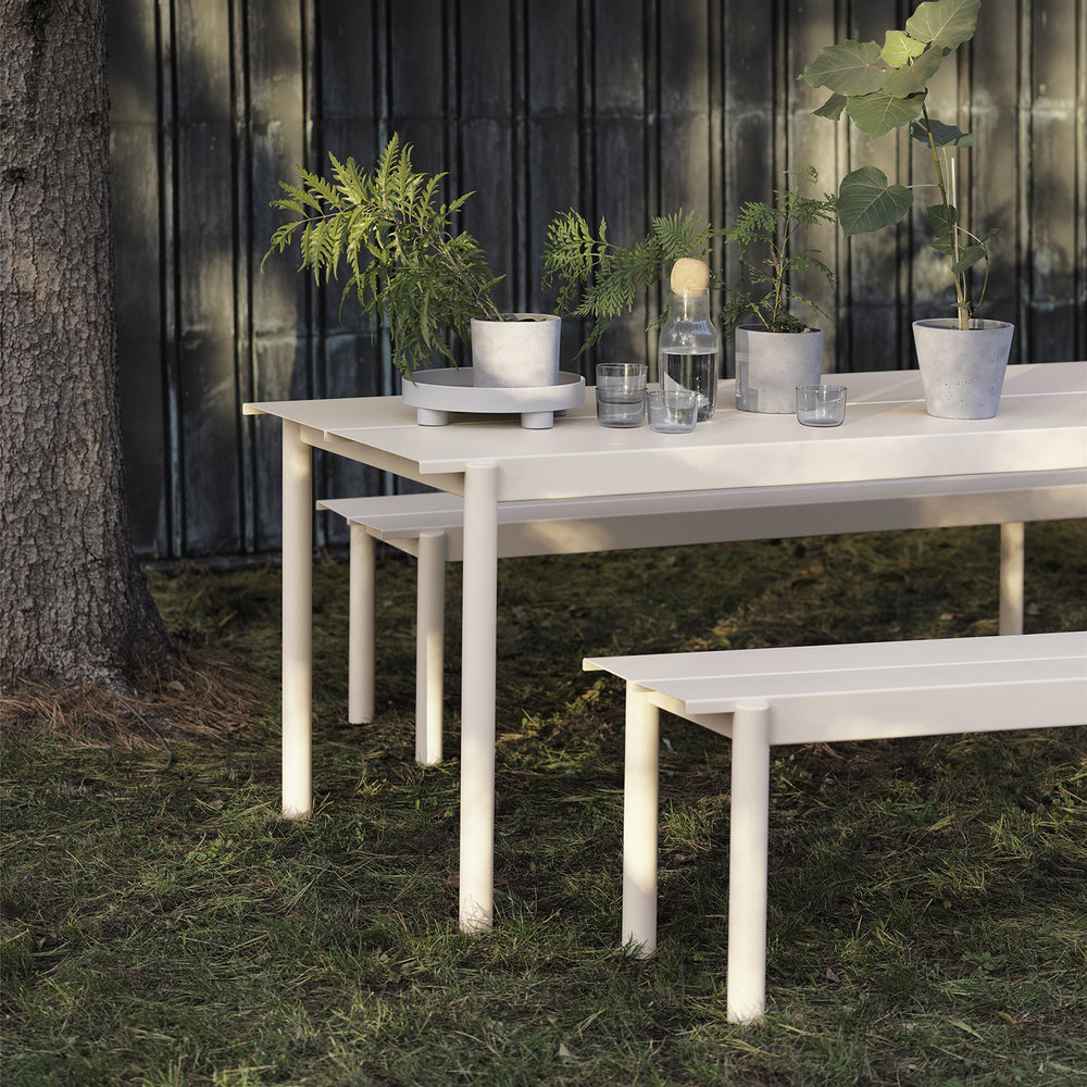 muuto | linear steel table | grey 200x75cm