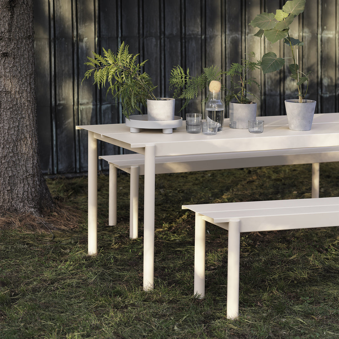 muuto | linear steel bench | grey 110cm