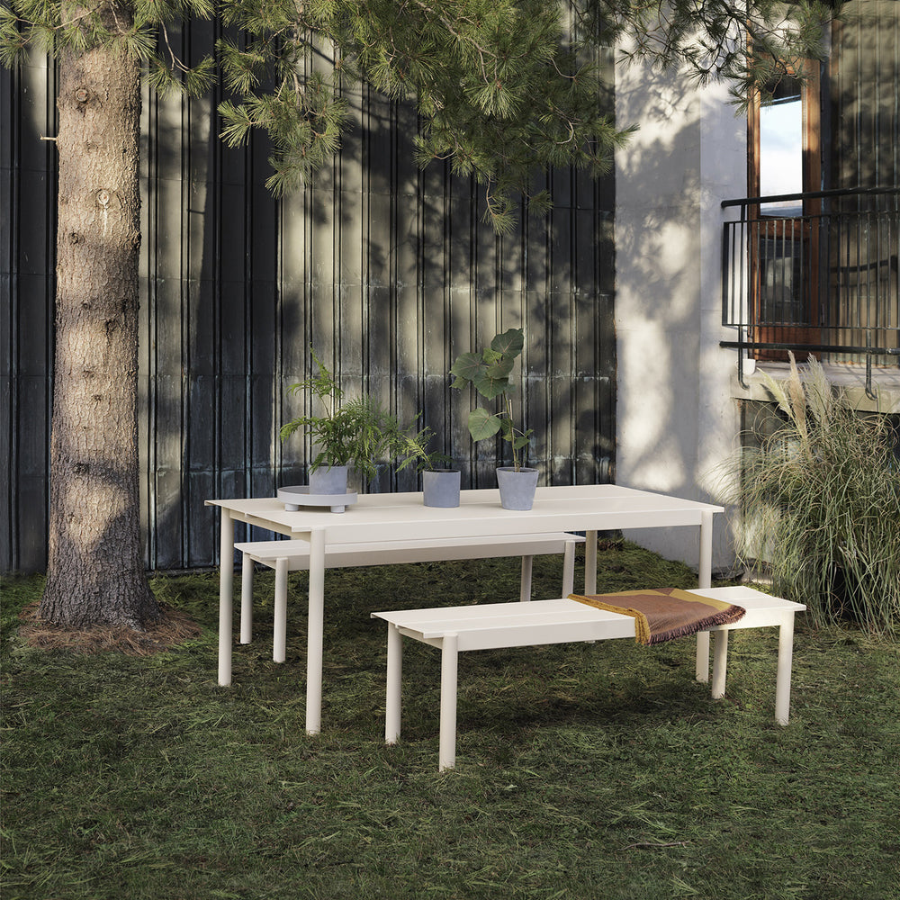 muuto | linear steel table | grey 200x75cm