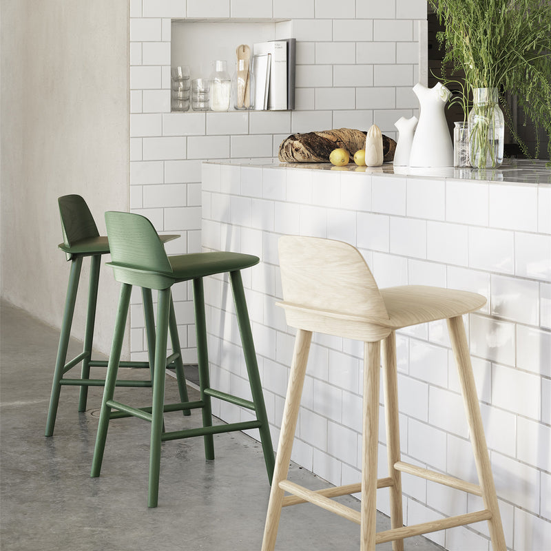 muuto | nerd bar stool | 75cm green