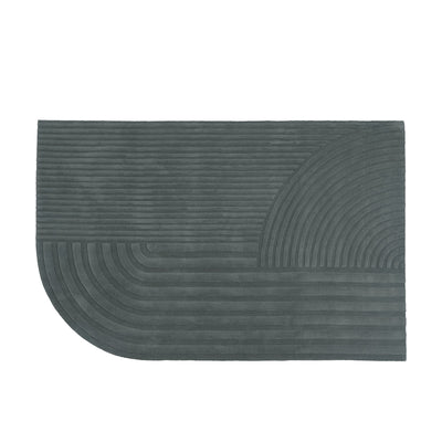 muuto | relevo rug | dark green 200x300cm