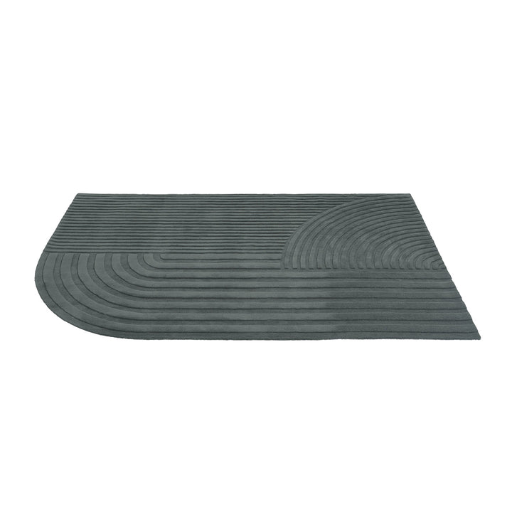muuto | relevo rug | dark green 200x300cm