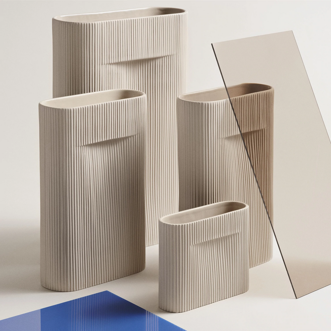 muuto | ridge vase | beige 48.5cm - DC