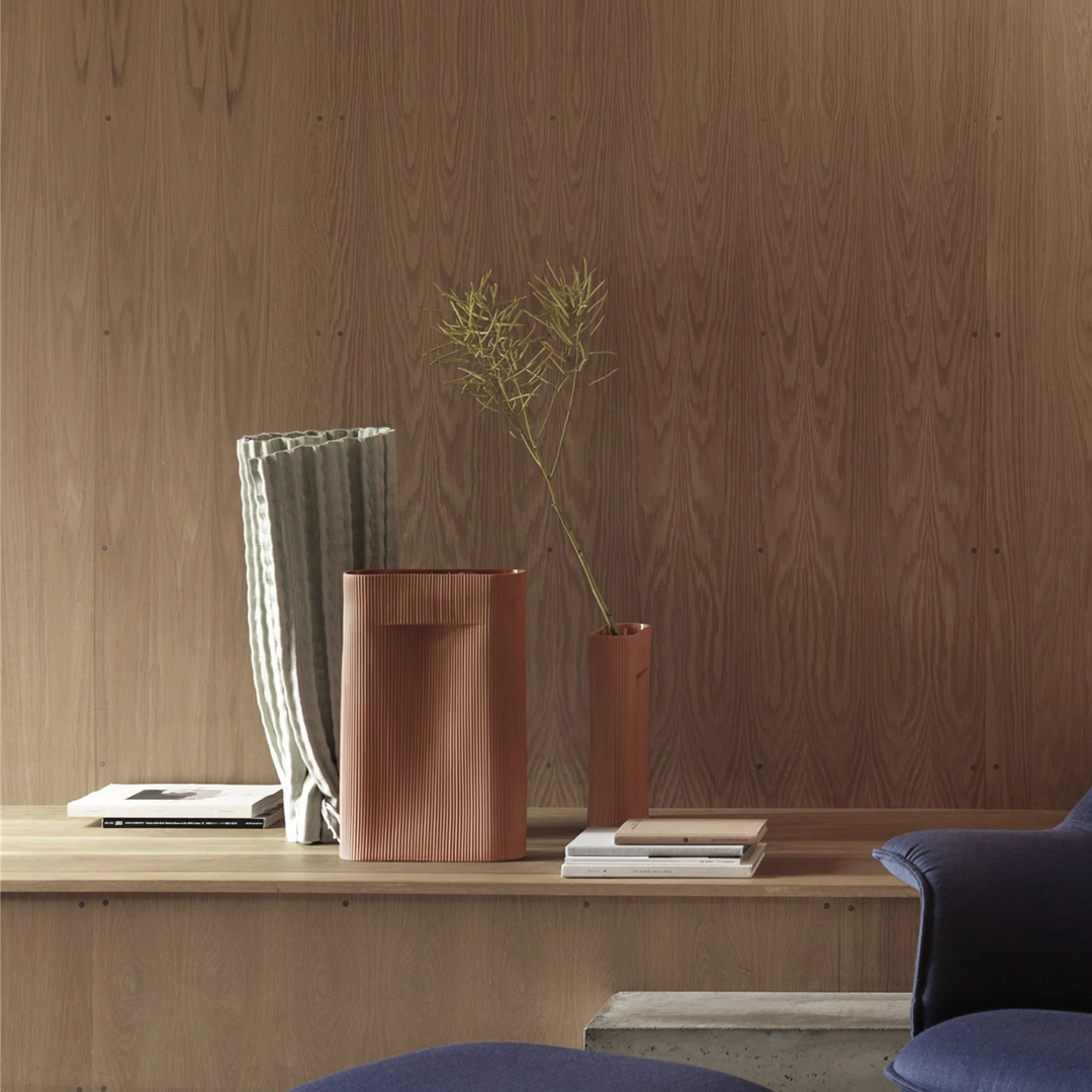 muuto | ridge vase | terracotta 35cm - DC