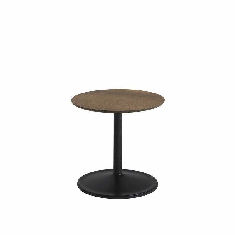 muuto | soft side table 41x40cm | solid smoked oak + black