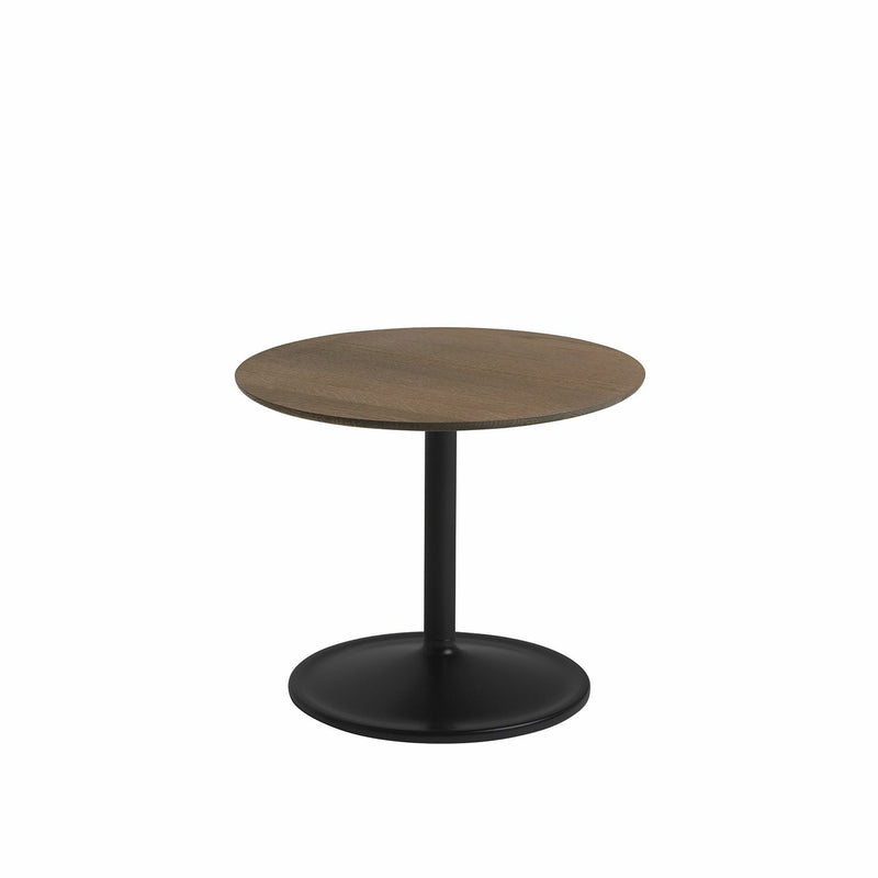 muuto | soft side table 48x40cm | solid smoked oak + black