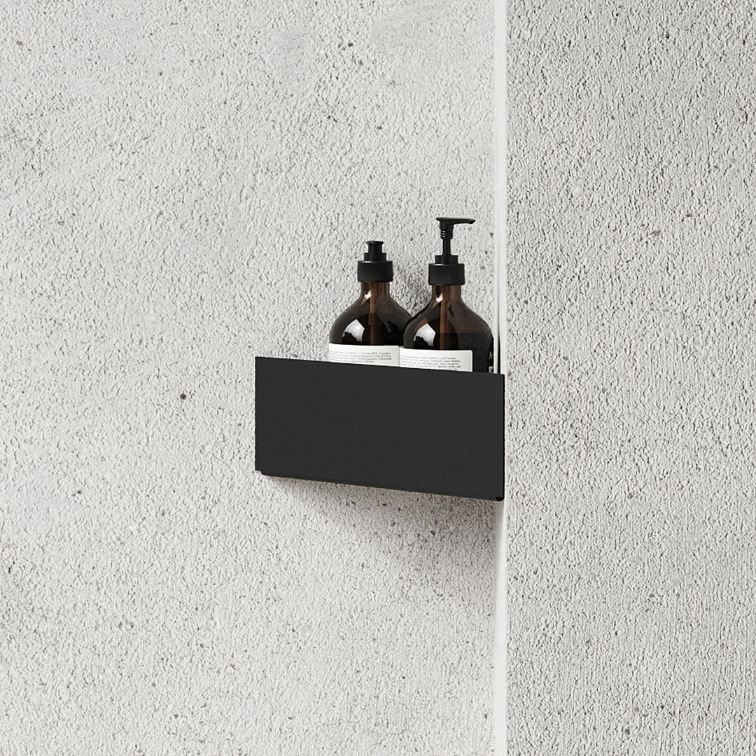 nichba | bath shelf corner | black - LC