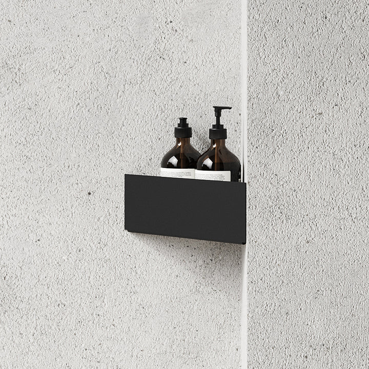 nichba | bath shelf corner | black - LC