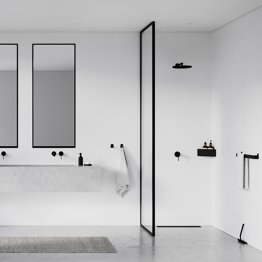 nichba | bath shelf corner | black - LC