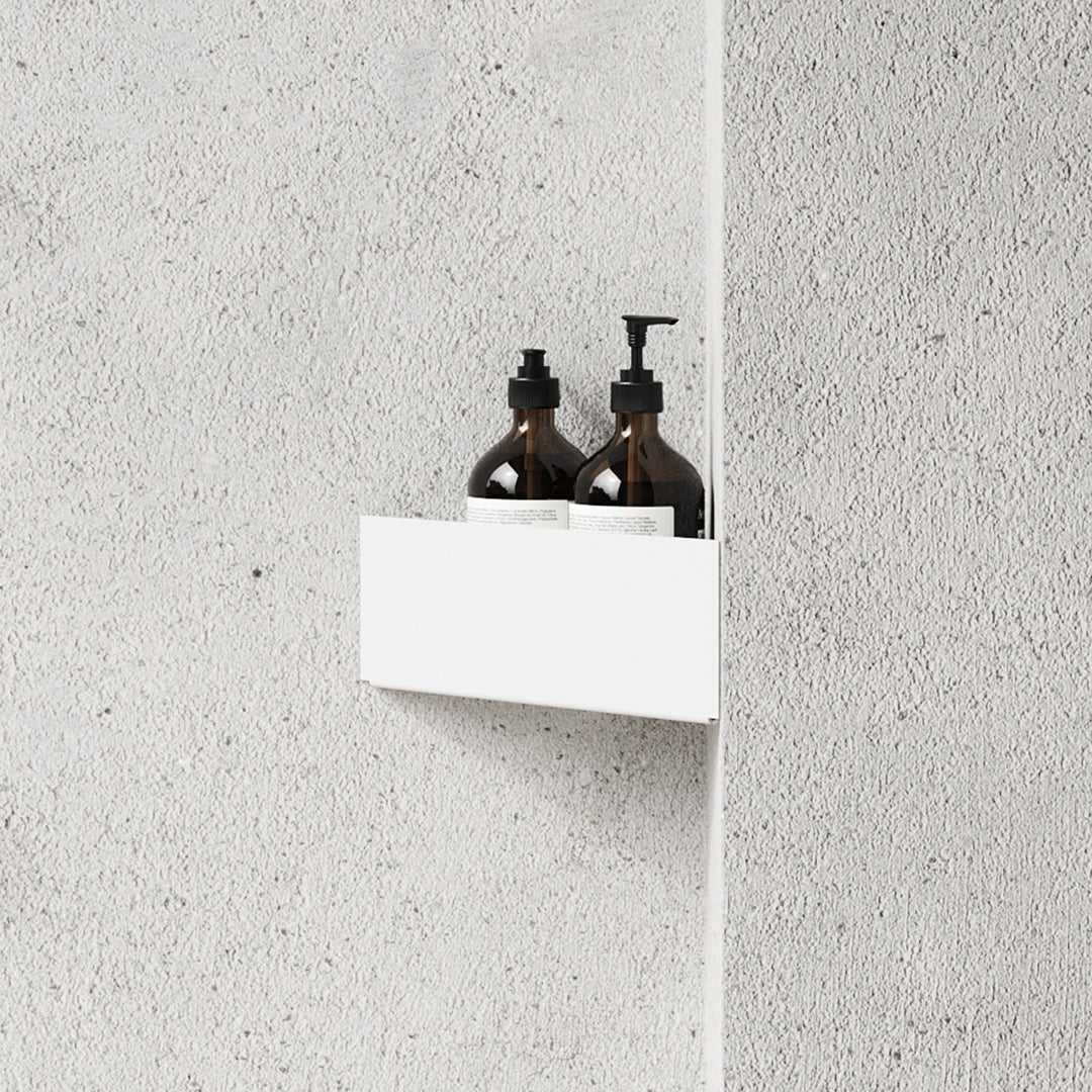 nichba | bath shelf corner | white - LC