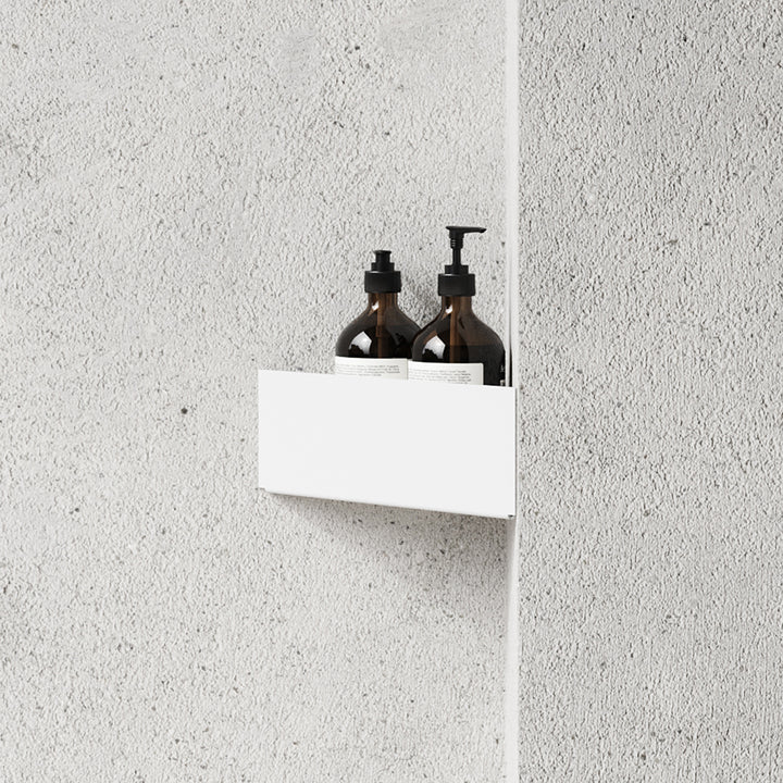 nichba | bath shelf corner | white - LC
