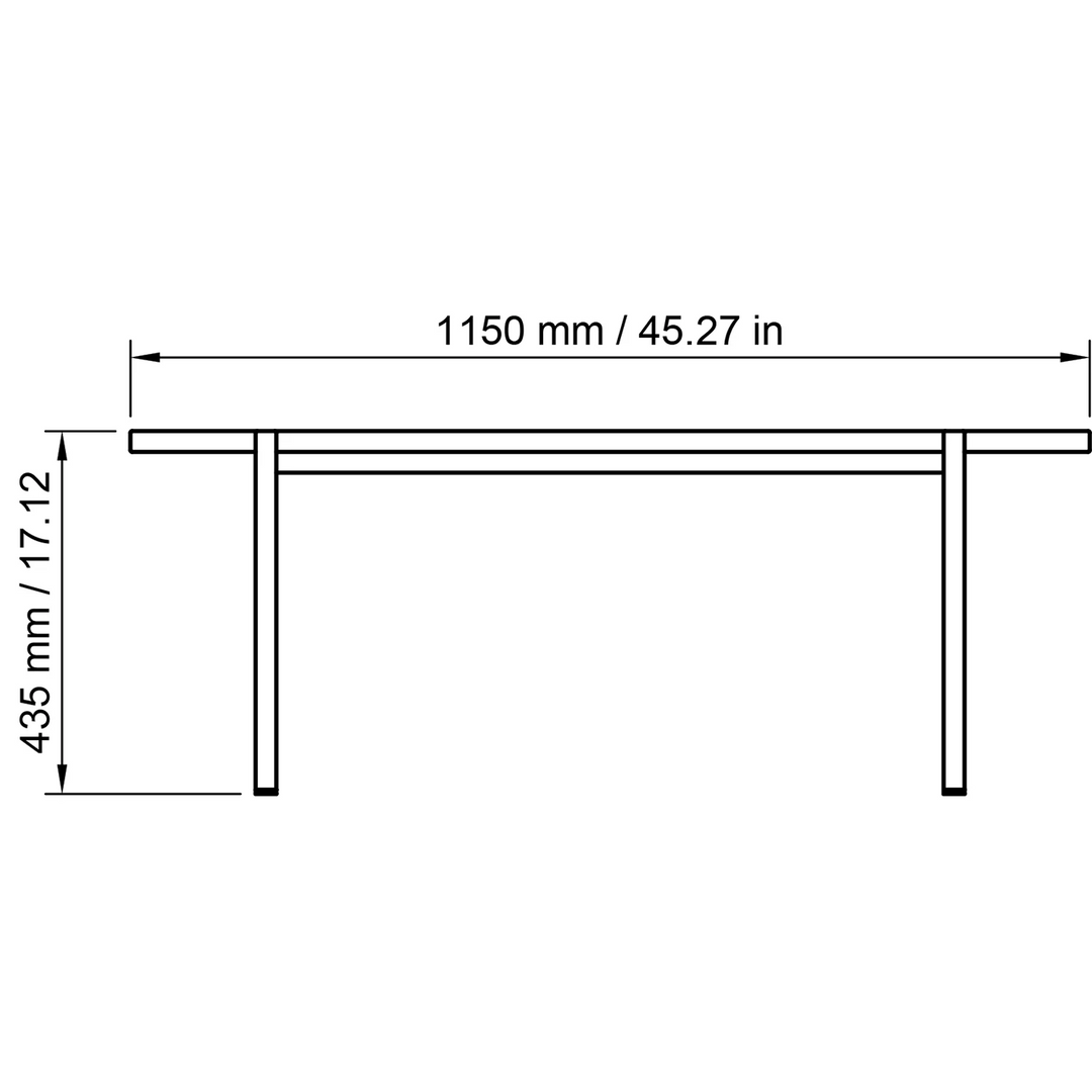 nichba | coffee table | long 115cm - LC