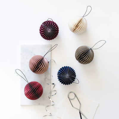 nordic rooms | ornament sphere | red + glitter