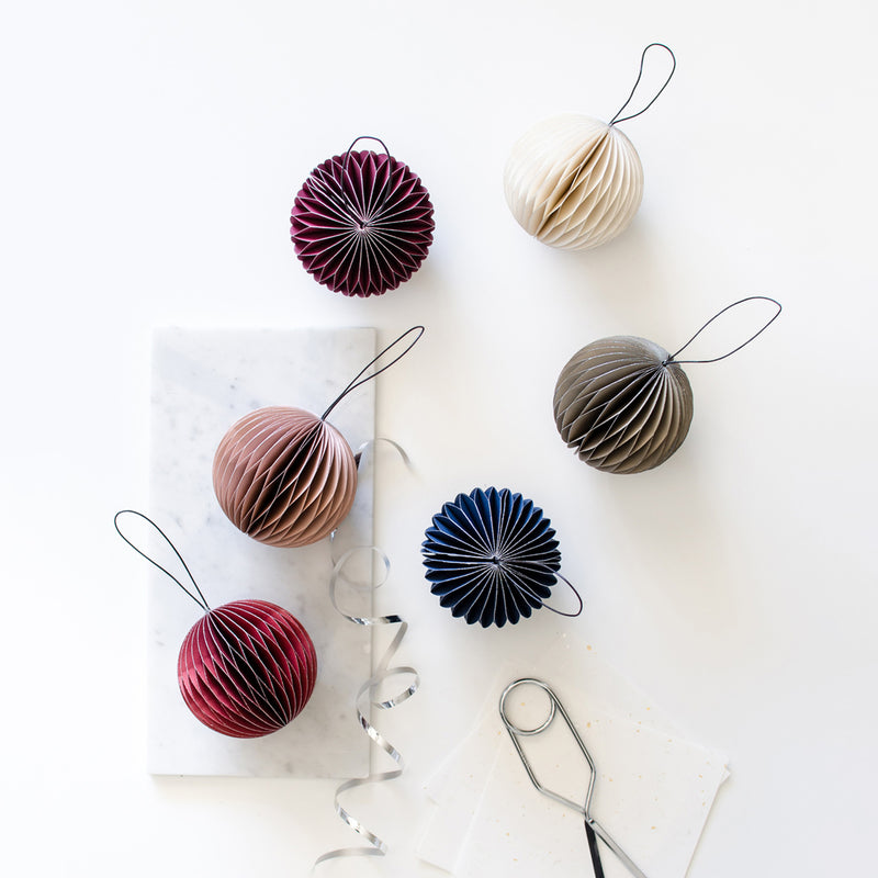 nordic rooms | ornament sphere | red + glitter