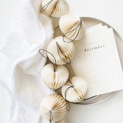 nordic rooms | ornament sphere | white + glitter