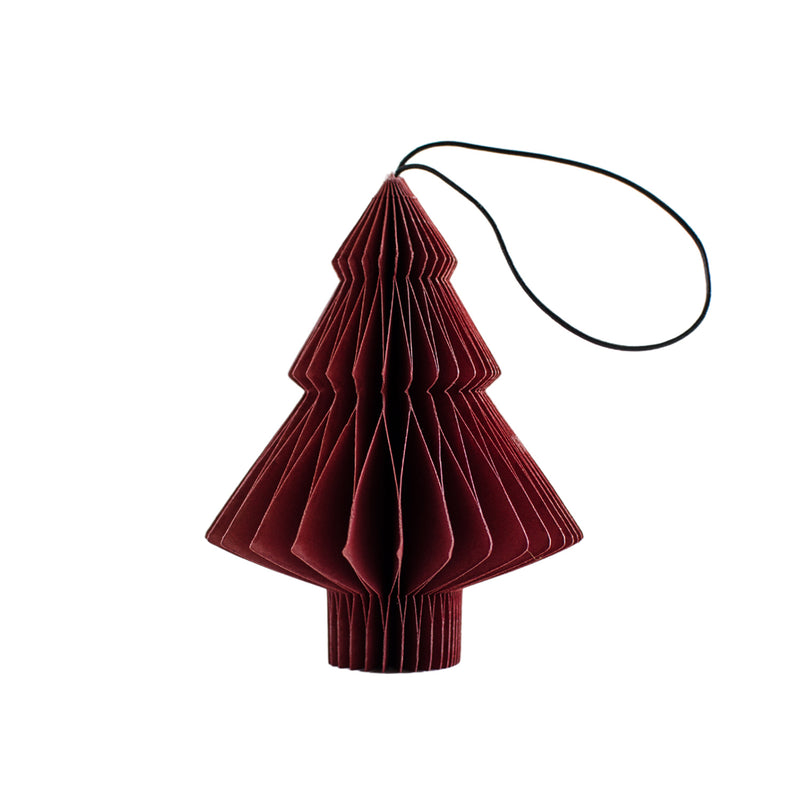 nordic rooms | ornament tree | red + glitter