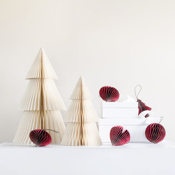 nordic rooms | christmas deluxe tree standing | white + glitter 31cm - seasonal